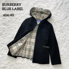 人気の40サイズ✨バーバリーブルーレーベル ウールジャケット ノバチェック 黒