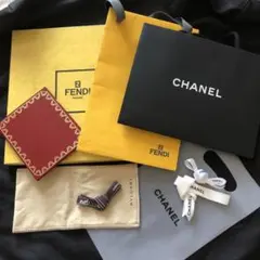 CHANEL FENDI Cartier リボン　紙袋計9点