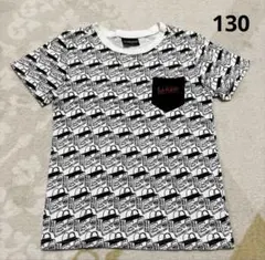 チャビーギャング　半袖Tシャツ　総柄　130 綿100% スカル　ドクロ