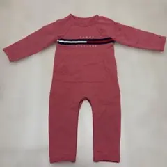 TOMMY HILFIGER ピンクロンパース　スウェットロンパース　春のサムネイル