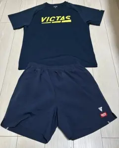 VICTAS 卓球ウェアセット 2XL/3XL ネイビー