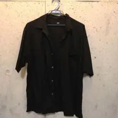 UNIQLO ブラック 半袖シャツ M