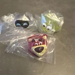 【セット】ピクサー　ファッションリングロイヤルクリア　エイリアン　ロッツォ　イヴ