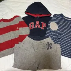 【Baby GAP】トレーナー ボーダートップス スウェットセット