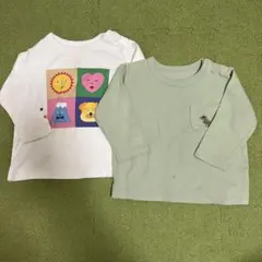 【2枚セット】ユニクロ　長袖Tシャツ　80