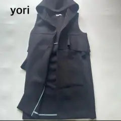 2021AW yori バッグティアードフリル　ポンディングロングジレ　ベスト