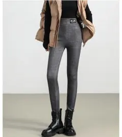 裏起毛 レギンス デニム風 ボトムス デニム パンツ 裏起毛レギンス