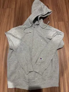 Champion グレー ジップアップパーカー
