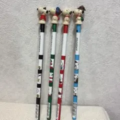 スヌーピー フィギュア付き鉛筆 4本セットのサムネイル