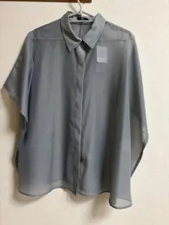 美品♡ICB 透け感半袖シャツ ブラウン 綿100%サイズ9 - メルカリ