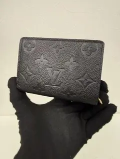 Louis Vuitton ブラック 二つ折り財布/美品