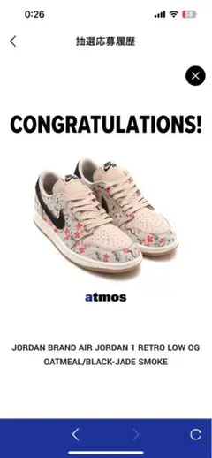 NikeAirJorda 1Retro Low OG 八村塁　コラボ