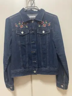 オリーブデオリーブ　花柄刺繍デニムジャケット　ジージャン