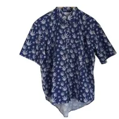 ◯RAG FAIR U.S.A 青い植物柄 半袖　アロハシャツ