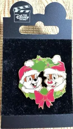 チップ＆デール　クリスマスピンバッジ