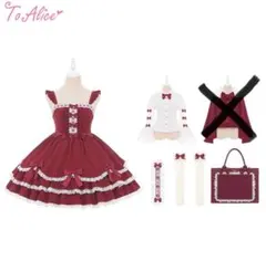 toalice 2025 福袋 ヴィンテージドール　赤　Mサイズ　ロリィタ