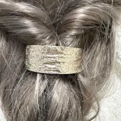 特価最後+❤︎♡❤︎+ポニーフック102格好良いメタルスクエア型ヘアカフ薄金大