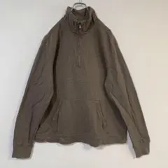 Dockers ハーフジップ スウェット ブラウン L