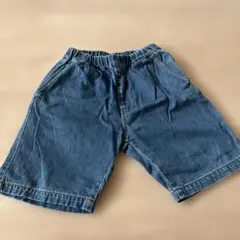 オーシャンアンドグラウンド　デニムハーフパンツ ポケット付き　130