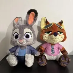 ズートピア2 スーパーラージぬいぐるみ 2点セット