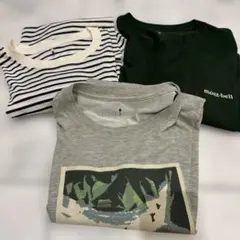 モンベル　mont-bell メンズ　ロンT 3枚セット