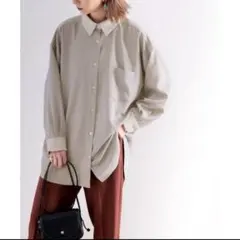 【美品】CLASSICAL ELFドロップショルダー　長袖バイカラーシャツM