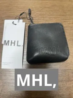 MHL. ブラックレザー コインケース