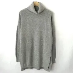 UNIQLOユニクロ オーバーサイズタートルネックチュニック S グレー
