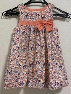 ラブアンドピースアンドマネー　ワンピース　90cm ピンク　ノースリーブ