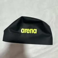 arena シリコンスイムキャップ ブラック イエロー