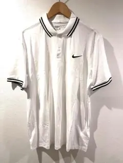 新品NIKEナイキゴルフNikeGolf DRI-FIT ホワイトポロシャツ L