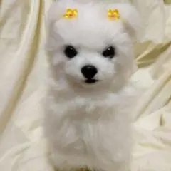 ハンドメイドの犬のぬいぐるみ