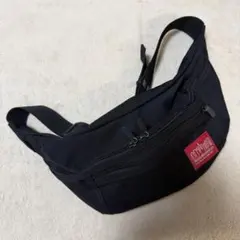 【美品】Manhattan Portage ブラックボディバッグ ウェストポーチ