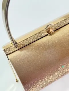 【美品】ゴールド　和装用バッグ ハンドバッグ