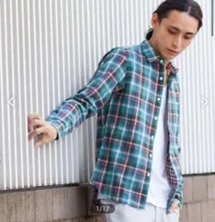 Beauty&Youth ヴィンテージライク Wチェックシャツ　XL