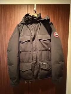 希少 廃盤 美品カナダグース カムループス ダウンジャケット ロゴワッペン 黒