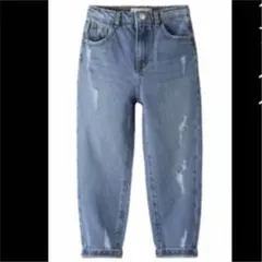 ZARA kids クラッシュ加工マムフィットデニム　164cm