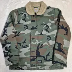カーハートカモフラボアジャケット　迷彩　Carhartt　アメカジ
