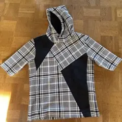 HIDEAWAYS NICOLE チェック柄フード付きパーカー