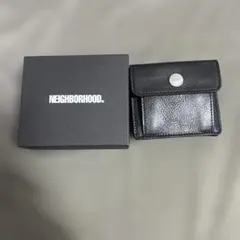 NEIGHBORHOOD 二つ折り財布 ブラック NEIGHBORHOOD(ネイバーフッド) / 2つ折り財布/レザー/BLK