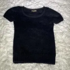 モヘアニット ブラック