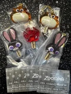 ズートピア アイスキャンディーチャーム　カプセルトイ　5点セット