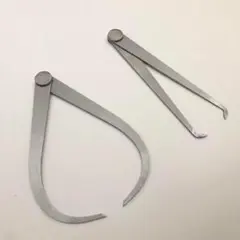 内径　外径測定用具　陶芸　機械工　キャリパーツール　2個　内寸　外寸