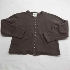 ?agnès b. スナップボタンカーディガン ブラウン系 レディース M
