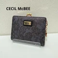 た*こ様 CECIL McBEE セシルマクビー レース柄 ふたつ折り財布 がまのサムネイル