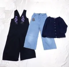 ANNA SUI mini/アナスイミニ 女の子用 衣類 3点セット 130cm