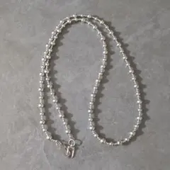 スマホショルダーストラップ ボールチェーン シルバー