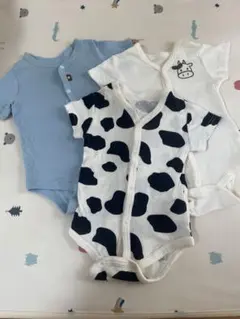 3着セット　西松屋 半袖　ロンパース　60cm 肌着 ベビー服