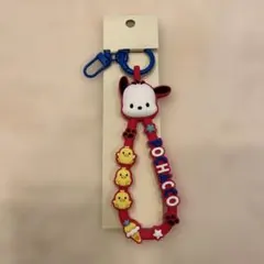 サンリオ大賞応援グッズ ラバーコードキーホルダー　ポチャッコ ぽちゃっこ①