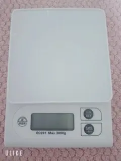 デジタルスケール EC201 最大3000g ホワイトのサムネイル